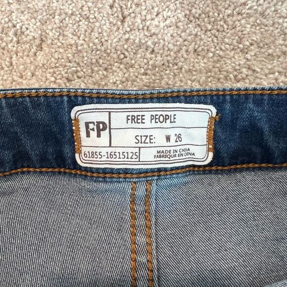 Free People Dark Blue Flare Jeans - Picture 7 of 10